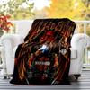 Vintage Motorcycle Flannel Blanket Soft All-Season Throw, Design for Camping, Car Travel, Hiking Sofa, Bed, Office Perfect Gift for Parties