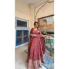 Salwar Kameez Indisk Pakistansk Bröllopsfestklänning Bollywood Anarkali Kostym
