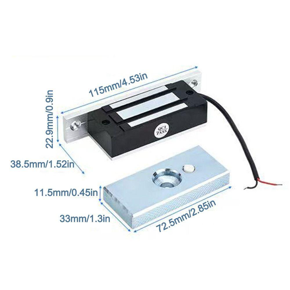 Electric Magnetic Electric Lock 60KG/100Lbs Door Access Control Electromagnetic Lock  Door Access