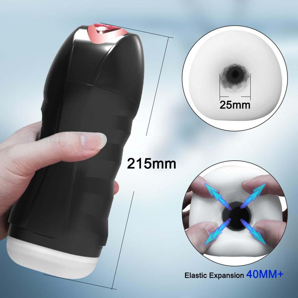 Male Masturbator Penis Cup Blowjob Sucking Simulated Vagina Real Pussy Moaning Vibrator Male Sex Toys Simulated Vagina