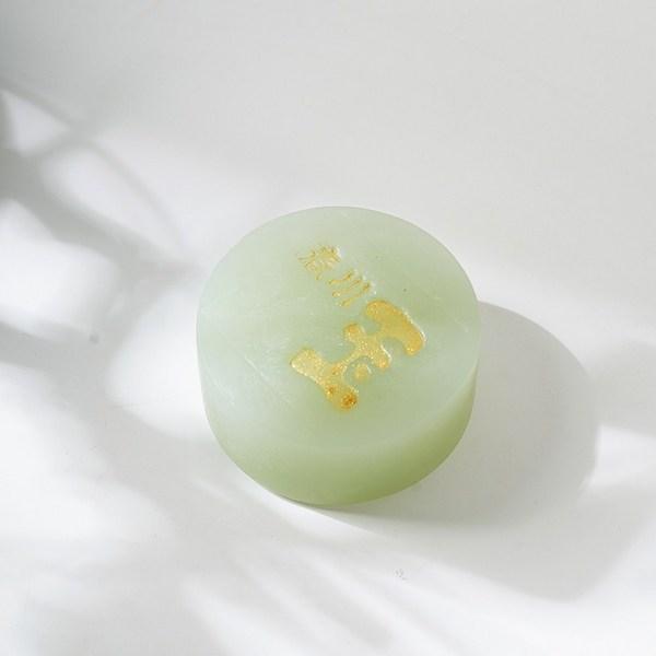 Chuncheonok Hypoallergenic Acne Trouble Care Natural Handmade Jade Soap Okbore, 90g, 1 Piece
