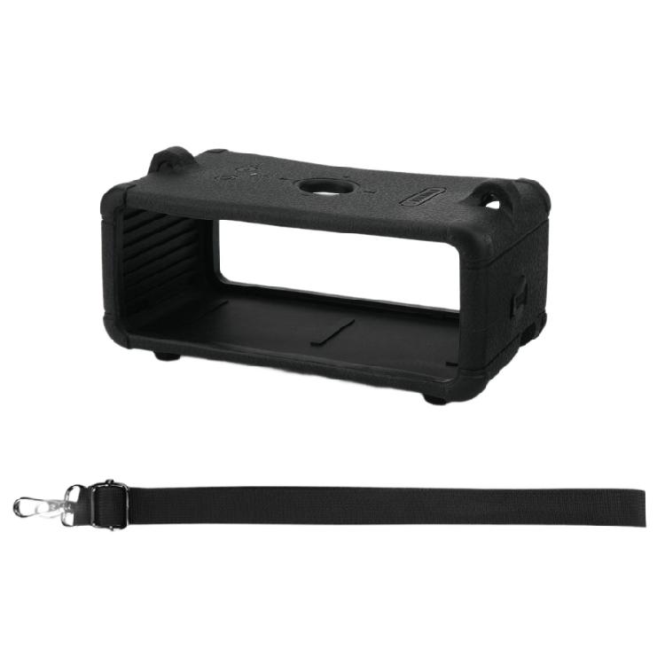 

Flexible Silicone Enclosure Travel Carry Bag Protective Sleeve for EMBT III Speaker with Carrying Strap Belt
