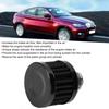 13mm/0.5in Mini Air Intake Filter Vent Crankcase Breather Universal Car Accessory Noire