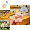 Adorable Cartoon Pig Windmill Plush Cute Car Decoration Creative Small Gift