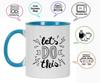 Inkdotpot Let's Do This 11Oz Ceramic  Coffee  Mug Inspirational Quotes Gift For Employee Boss Coworkers