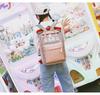 2025 Sweet Little Fresh Contrast College Wind Handbag Students' Large-capacity Waterproof Backpack Fashion Casual Versatile Backpack