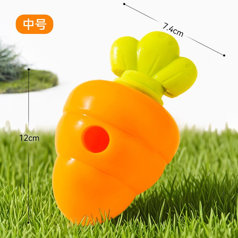 

Durable Carrot-Shaped Interactive Dog Treat Dispenser Slow Feeder Chew Toy for Small & Medium Dogs Boredom Relief Mental Enrichment Non-Toxic