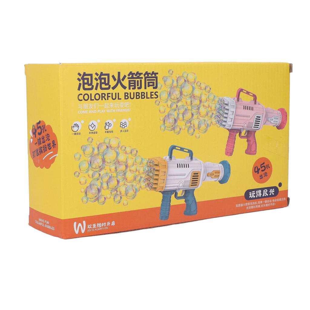 45 Hole Bubble NaMachine Interseting Many Bubbles Outdoor Toys Bubble Launcher for 3   Yrs Old