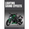 1/12 Scale Kawasaki Z1000 Toy Motorcycle Miniature Diecast Metal Model Super Sport Sound and Light Collection Gift for Boy Kid Hobbies