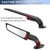 1 Pair Rotating Rearview Mirror Motorcycle Mirror Modified Wind Wing Adjustable for Honda Kawasaki Ninja Suzuki Yamaha Ducati
