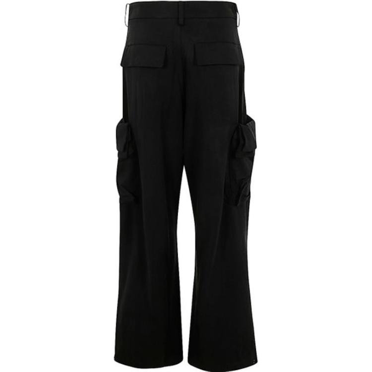 Y-3 Elastic High-Waisted Loose Cargo Pants Women Pants Black IN4373