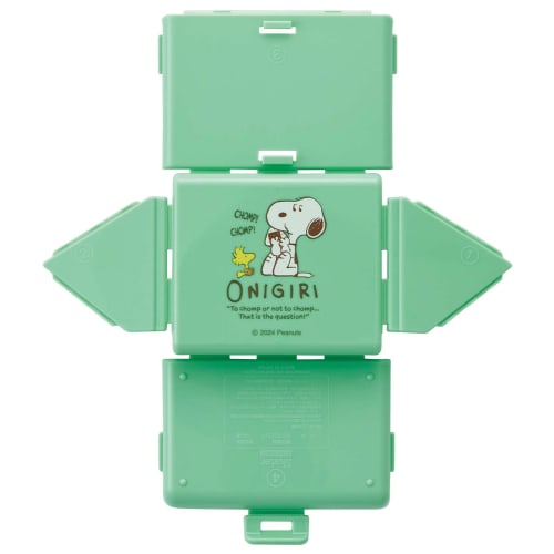Skater Antibacterial Foldable Onigiri Case, Snoopy Lunch Box, Rice Ball Case FON1AG-A