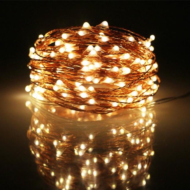 USB 5M/10M LED Copper Wire String Fairy Light Waterproof Indoor Outdoor Christmas Festival Decoration Light