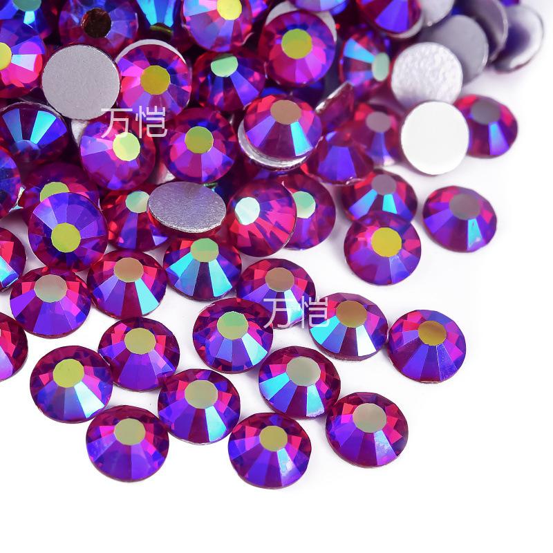 Ss3-Ss16 Mixed Size Flat Bottom Drill, Mobile Phone Case Diy Sticker Diamond Crystal Glass, Creative Nail Art Jewelry Accessories