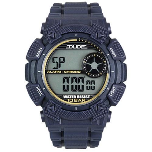 

J-AXIS Мужская SDU04-BL (DUDE Sun Flame) Круглые часы синие цифровые