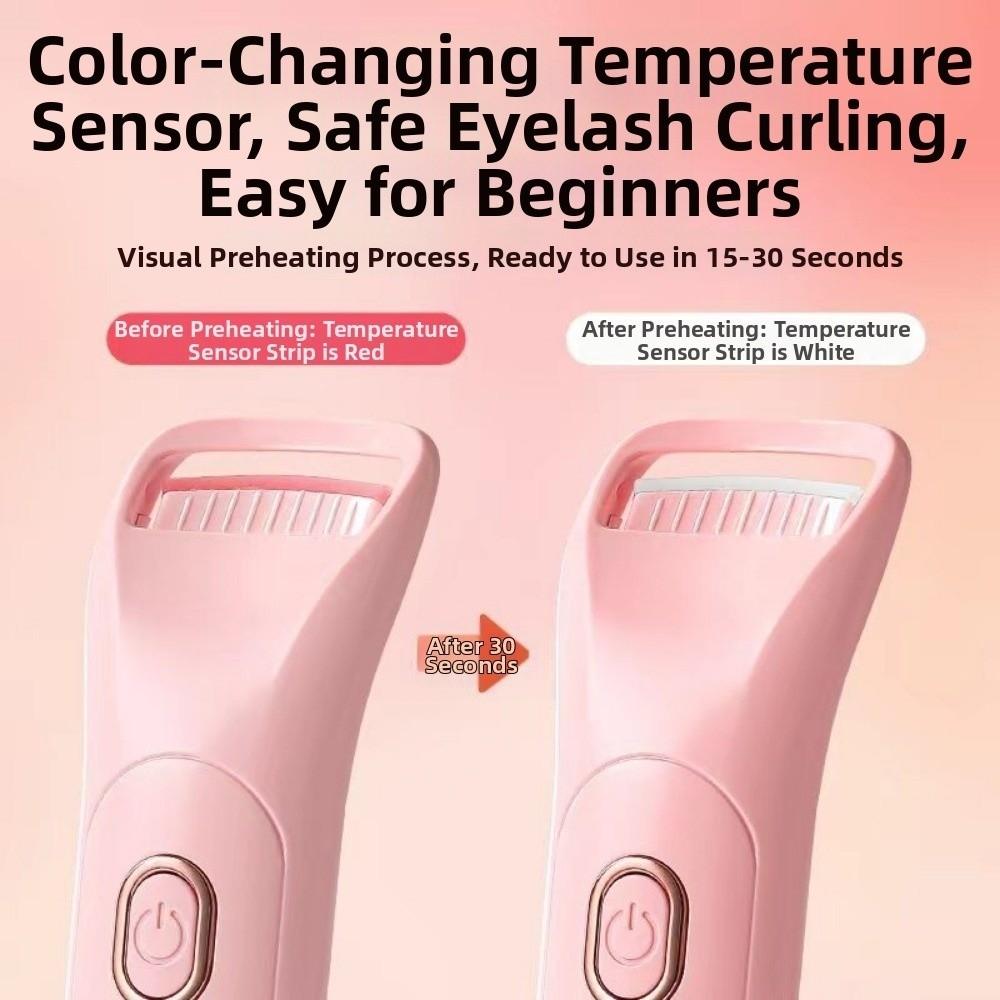 Temperature Control Heated Eyelash Curler Digital Display Eyelash Grafting Tool  Women