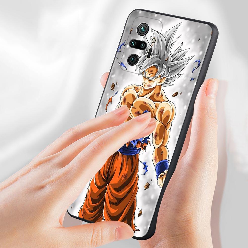 Phone Case For Xiaomi Redmi Note 9S 9 10 8 11 Pro 9T 8T 7 Cover for Redmi K40 9A 9C Coque Silicone Dragon Ball Z Super DBZ Goku