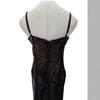 European and American sexy suspender sequined velvet splicing heavy industry hip wrap party dinner dress dress