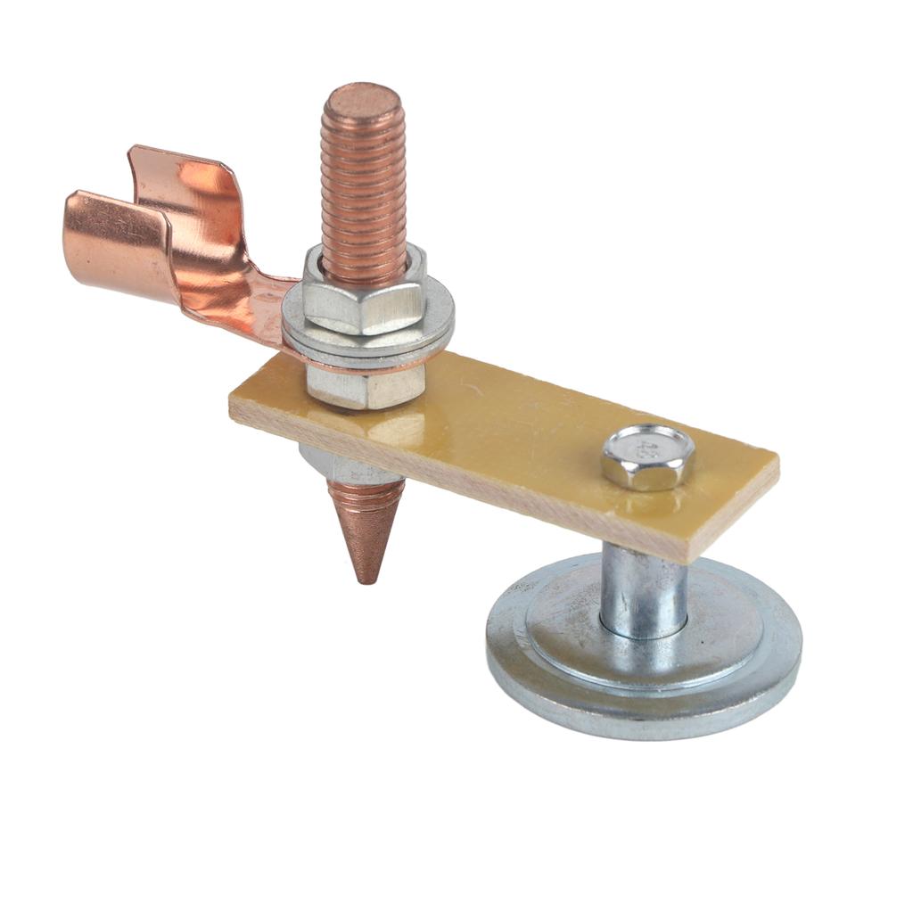 Magnetic Welding Support Clamp Adjustable Welding Support Ground Holder with Terminal Connector