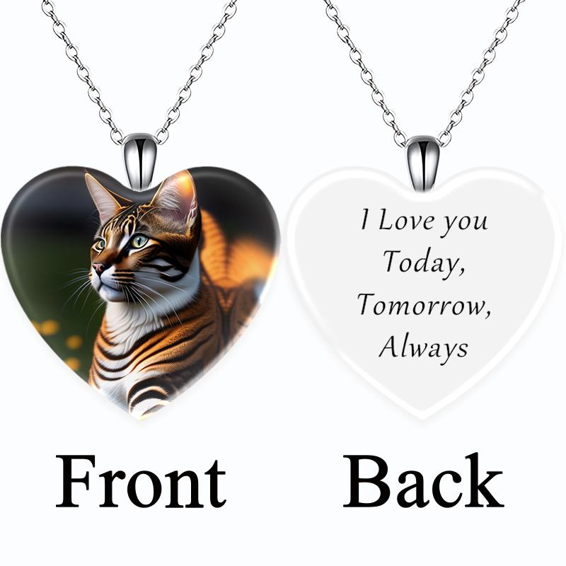 

Модные ювелирные изделия, подвеска с кристаллами любви, ожерелье, милый кот, английский