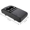 With Cup Holder Center Console Armrest Cushion PU Leather Car Armrest Pillow  Universal