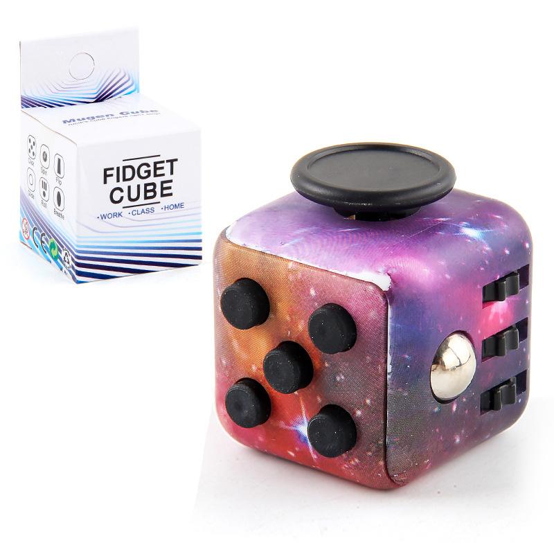 4 Pack Fidget Cube Fidget Toy,Magic Cube Stress and Anxiety Relief Toy,Infinity Cube Fidget Toy Cube Relaxing Hand-Held,Killing Time Cool Fidget Block