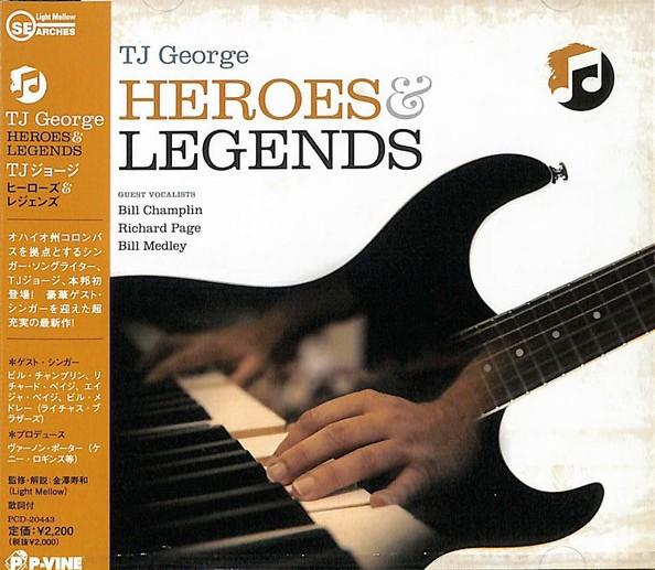CD TJ GEORGE  Heroes  Legends PCD20443 PVINE 2022 Japan Obi Rock