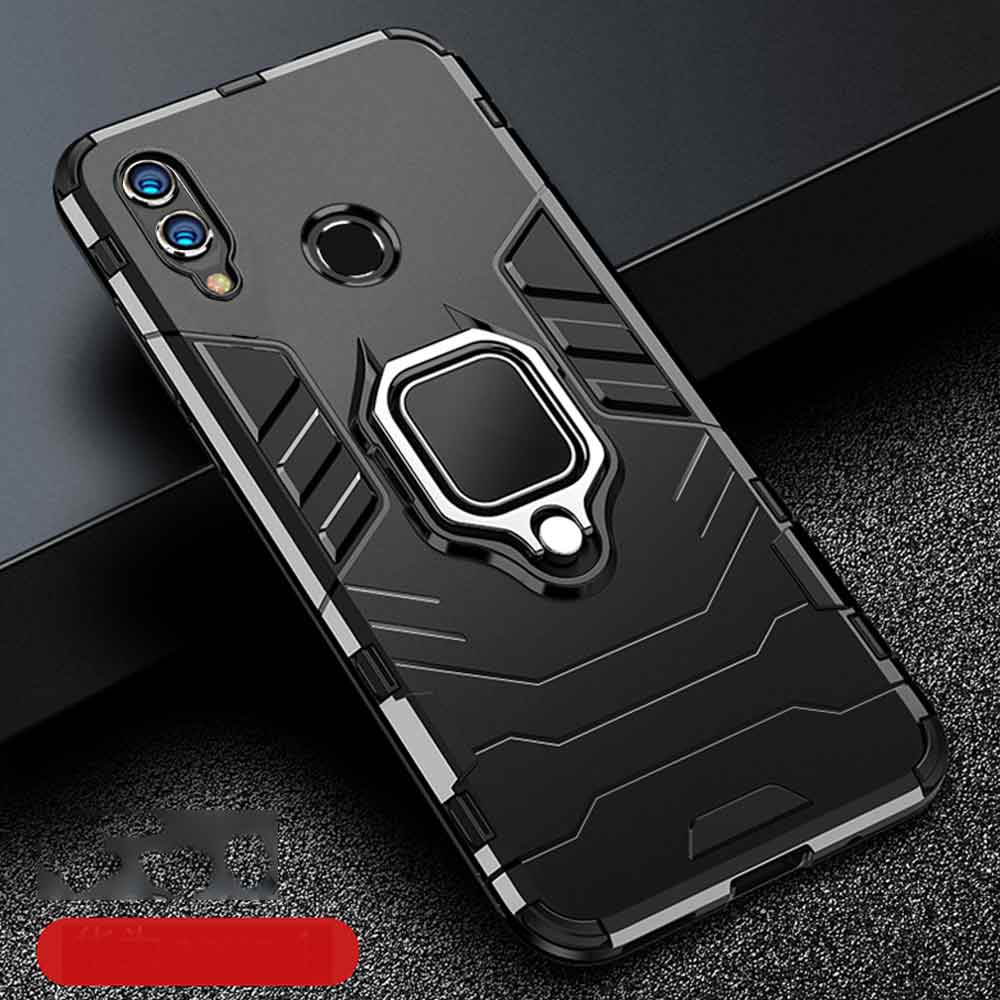 

Для Honor 8X 8 X Чохол Броня PC Кришка Кільце-Тримач для пальця Чохол для телефону Для Huawei Honor 8X Max Чохол Міцний Ударостійкий Бампер Honor 8X чорний