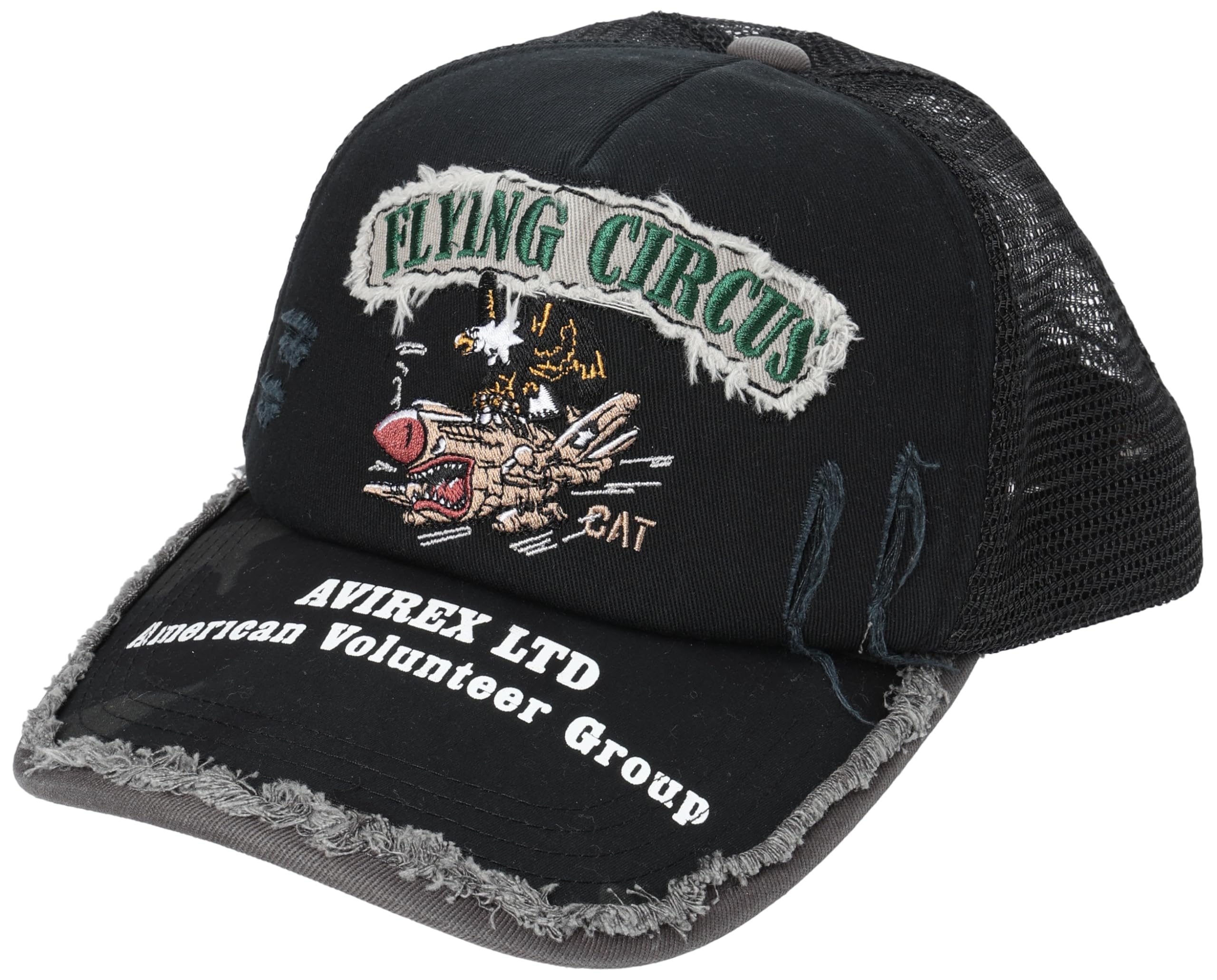 

FLYINGCIRCUS Сетчатая кепка 80315100 Черный [AVIREX] чёрный