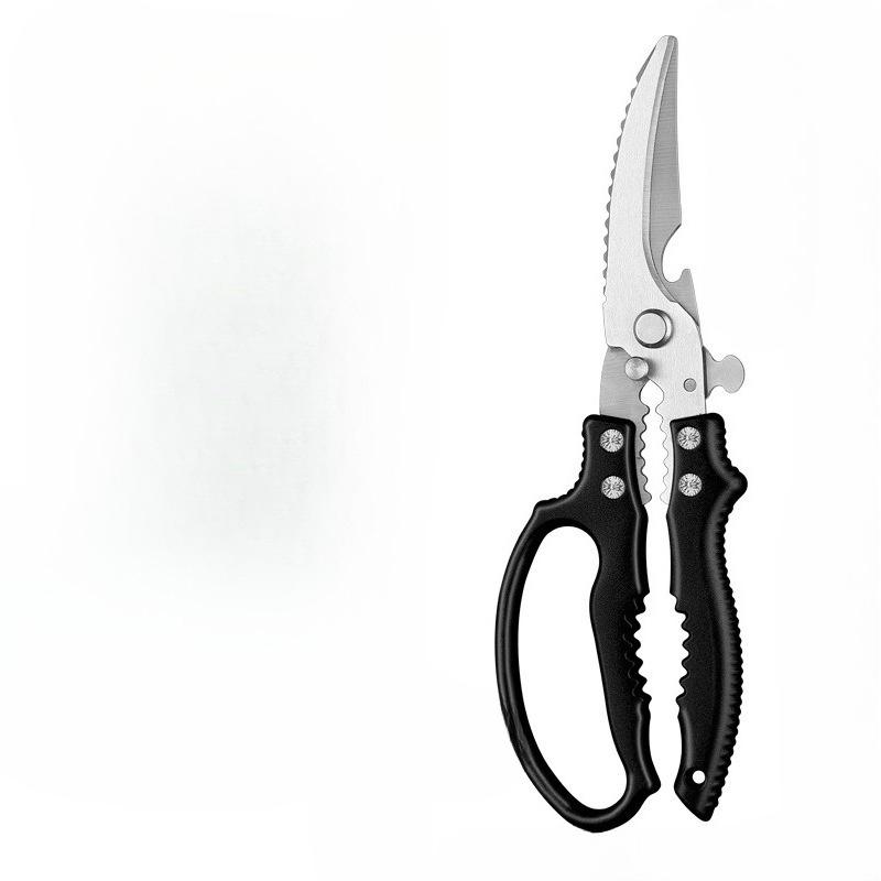1Pc Kitchen Scissors Powerful Chicken Bone Scissors Multifunctional Kitchen Bone Scissors Fish Killing Food Scissors Stainless Steel Household