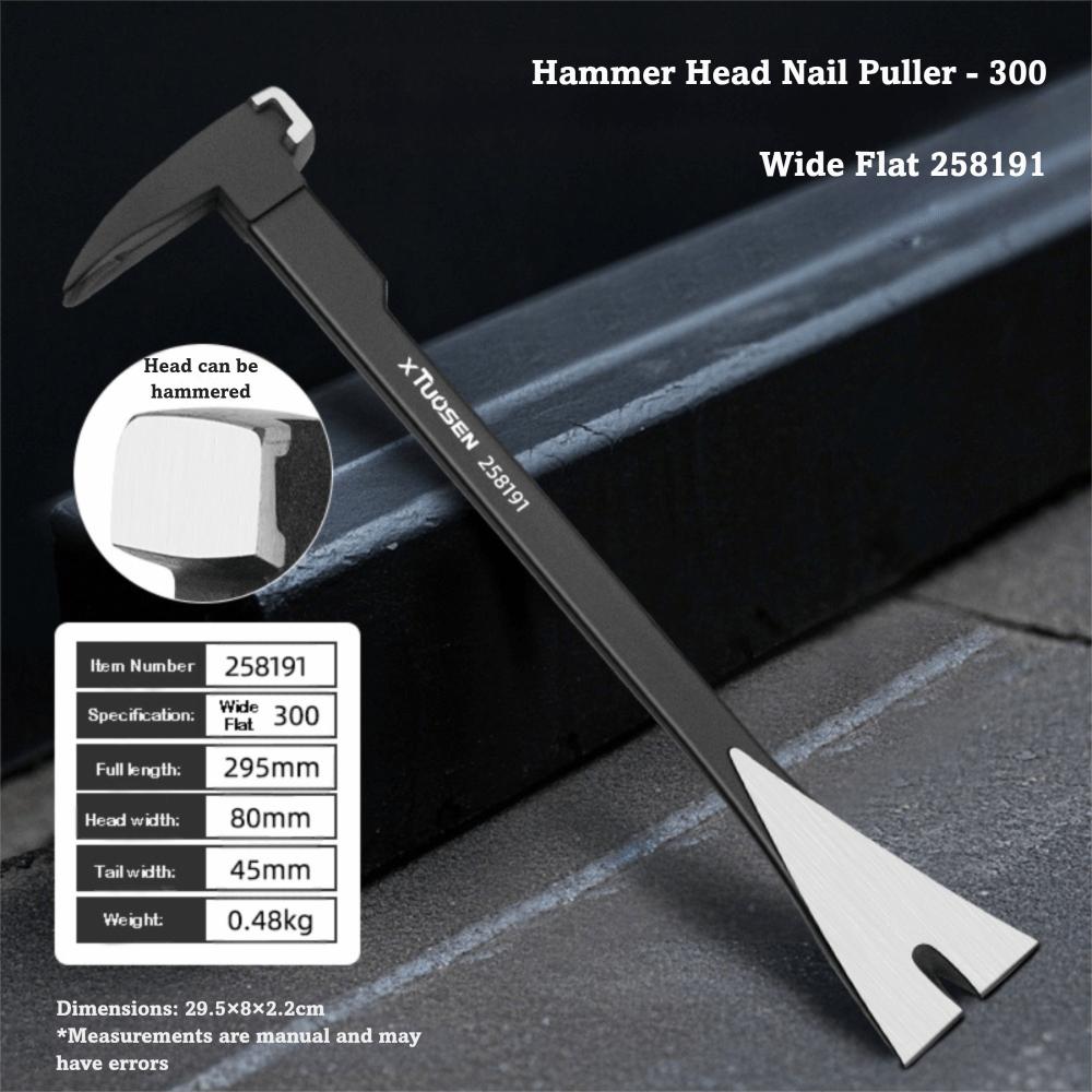 Heavy Duty Multifunctional Nail Puller V Shaped Non-Slip Cats Paw Durable Steel Nail Remover for Home Woodworking Tools
