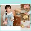 Adorable Silicone Mini Shoulder Bag Cartoon Bear Design For Kids 2024 Summer