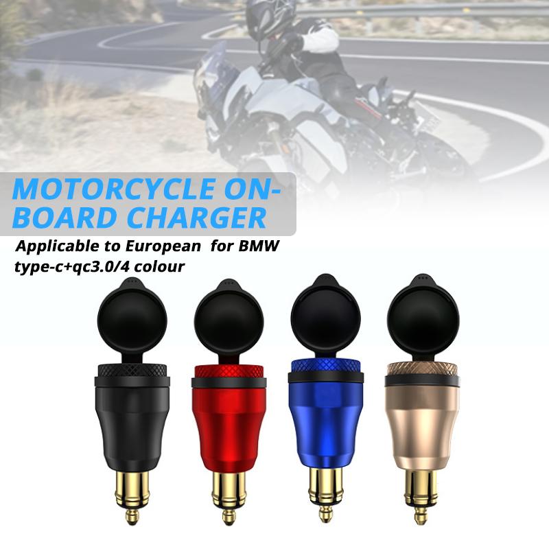 

PDTO 12V-24V Мотоцикл Двойное ЗАРЯДНОЕ УСТРОЙСТВО USB QC3.0 Тип C Адаптер питания быстрой зарядки