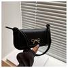 Solid Color Bow Crossbody Bag Korean Armpit Bag Fashion Underarm Bag  Handbags