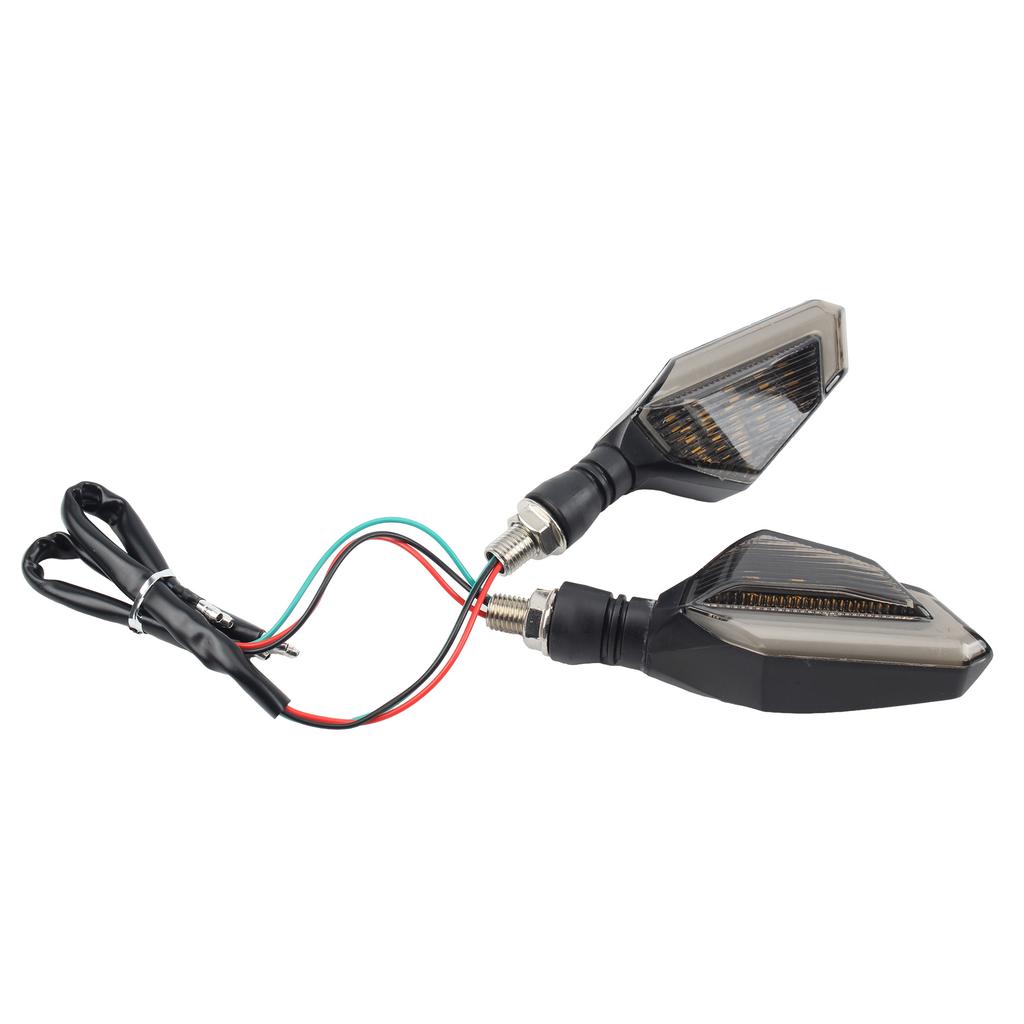 Universal Motorcycle LED Turn Signals Tail Light Blinkers Indicators Motorbike Scooter Parts Daytime Running Lamp 12V