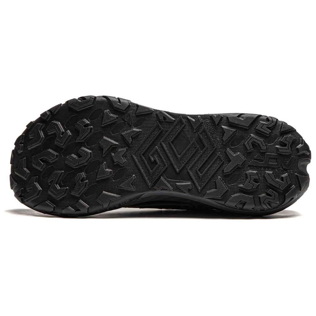 New SOULLAND x LiNing Dilu Cushioning Slip Resistant Abrasion Resistant Rebound Low Top Running Shoes Men's Black ARNU003-20