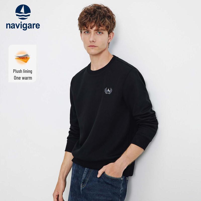 Navigare Men's 2025 Fleece-Lined Crew Neck Sweatshirt