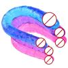 Adult Supplies Sex Toy Double Ended Realistic Dildo Flexible Jelly Dildos Penis Cock Anal Butt Plug Massager G-spot Stimulation