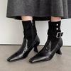 Fashion High Heels Women's Ankle Boots Pointed Toe Fashion Luxury Shoes for Woman Sexy Winter Boots 2025 Dress Pumps Mujer Chelsea Botas