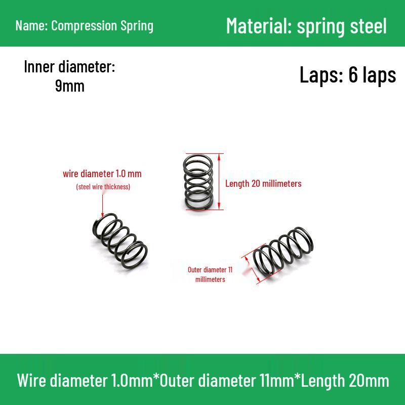 Heavy Duty Y-Type Compression Spring Shock Absorber, 1.0mm Wire Diameter, Outer Diameter 5-20mm.