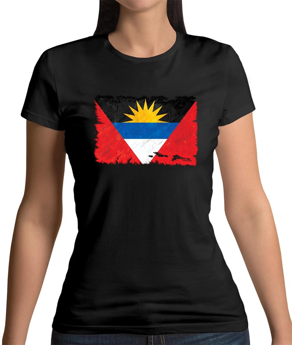 Antigua And Barbuda Flag Womens T-Shirt Caribbean Saint John s Flags Gift L