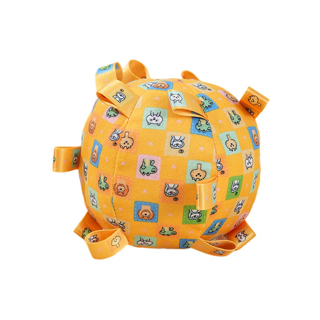 Squeaky Plush Dog Toy Ball With Bell Soft Chewable Interactive Puppy Toys for Small Medium Dogs Cute Animal Design 15cm