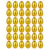 36 Pcs Golden Easter Eggs, 3.1 Inch Plastic Empty Easter Egg Decorating Kit Basket Stuffers, Party Yard Game Prizes Supplies For Children