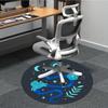 1pc Snake Flowers Office Round Area Rug,  Mat Suitable For Office, Under Office Chairs Bedroom Living Room Home Decor, Room Deco