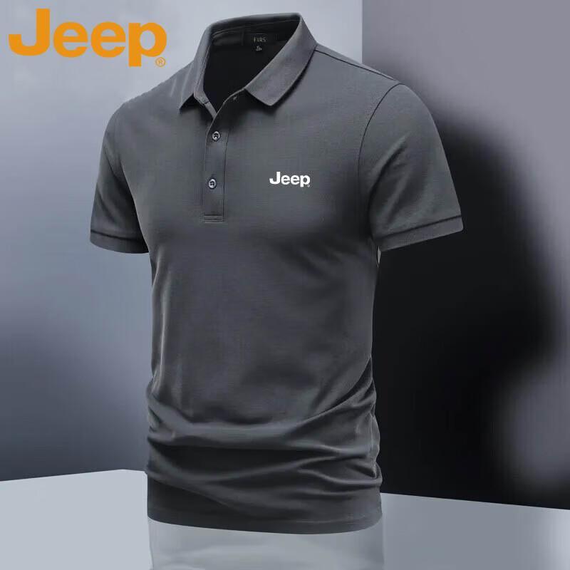 JEEP Men s Lightweight Summer Polo T-Shirt M