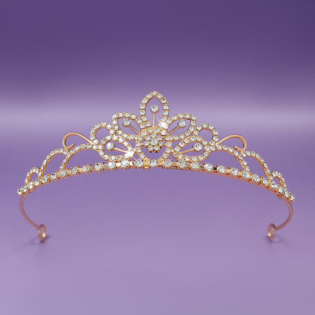 New Crown Headpiece, Children's Princess Crown Headband, Birthday Performance Headband, Fashion Show, Girls' Jewelry Headband