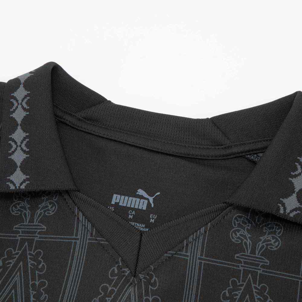 Puma x AC Milan x Pleasures Soccer Jersey Dark Version Men Bottoms Black 776064-01