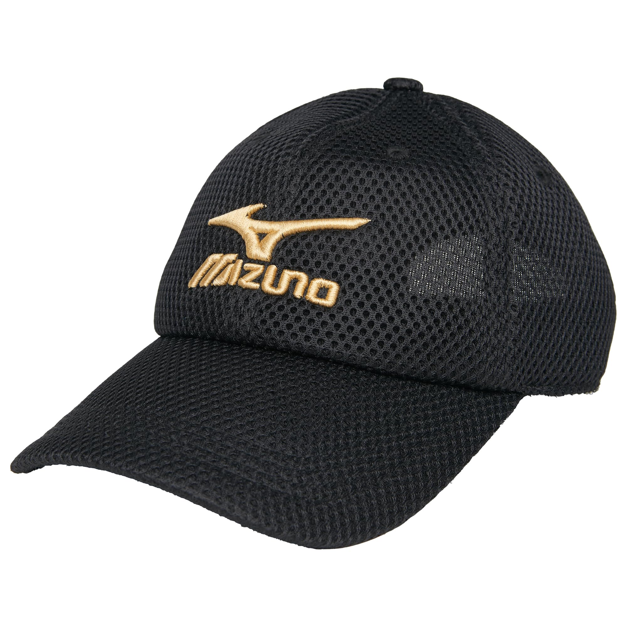 

Mizuno Men s Air Mesh Cap, Breathable, Summer, Sports, Everyday Use, C2JWB156, Black