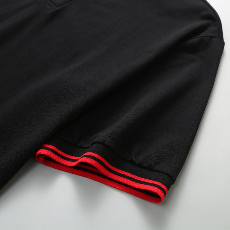 Mărimi Mari 5XL-13XL Polo Negru Oversized Bărbați Topuri de Vară Tricou Mânecă Scurtă Haine de Vară