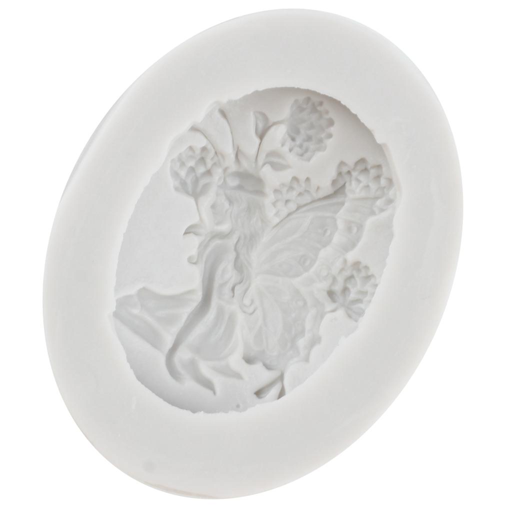 Blumenfee Silikonform Baby Party Fondant Kuchen Dekorieren Werkzeuge Schokolade Rollfondant Formen Polymer Clay Süßigkeiten Formen